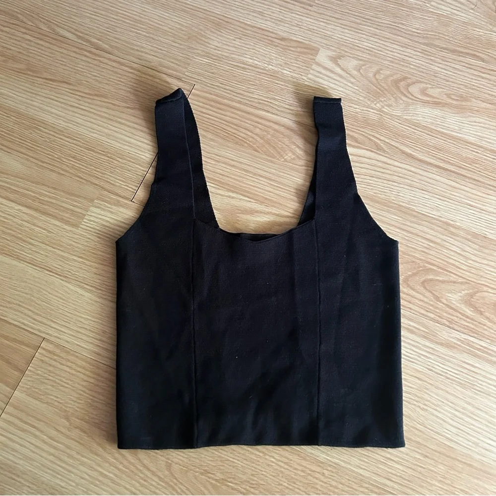 Abercrombie & Fitch Black Cropped Tank XS - Picture 1 of 5